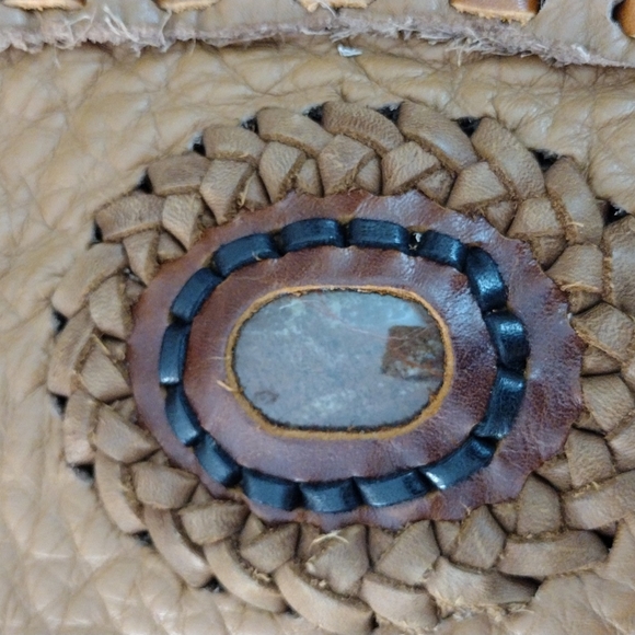 Handmade all leather purse EUC - Picture 2 of 8